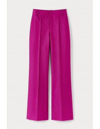 Pantalon évasé en crêpe FUCHSIA Pour