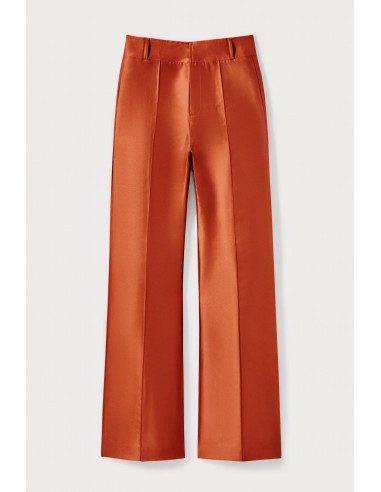 Terracotta Satin Flared Pants des créatures d'habitude