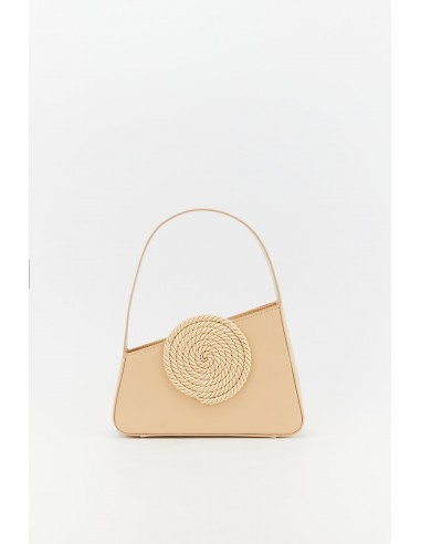 BEIGE Asymmetric Leather Passementerie Mini Bag Comment ça marche