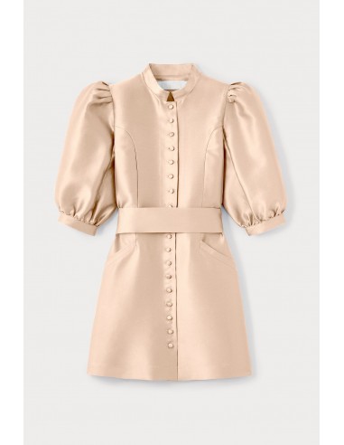 Nude Satin Puff Sleeve Mini Dress sélection de produits