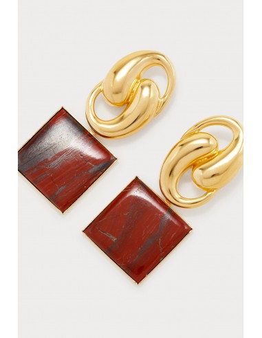 Red Knot Square Earrings commande en ligne