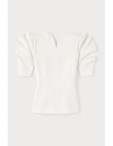 Ivory Top with Puff Sleeves Vous souhaitez 