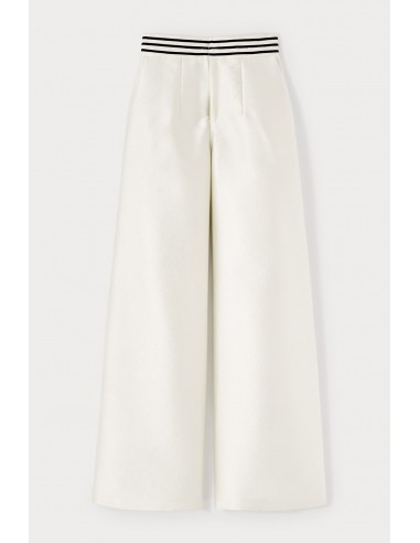 Ecru Wide-leg pants with a tailored fit la colonne vertébrale