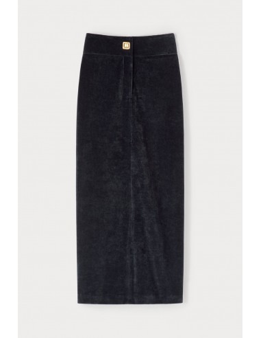 Black Velvet Midi Skirt prix