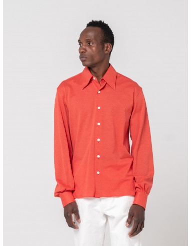 Chemise en Coton Piqué, Corail 2023