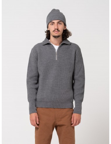 Pull Demi-Zip, Gris 50-70% off 