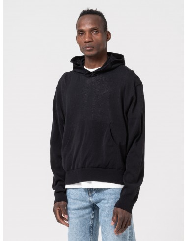 Knitted Hoodie, Shadow Black Crispy Cotton du meilleur 