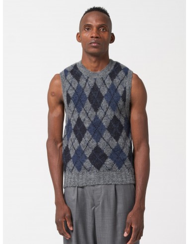 Pull Sans Manches, Motif Argyle Fin de série