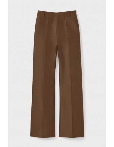 CAPUCCINO Pantalon évasé en satin Venez découvrir notre 