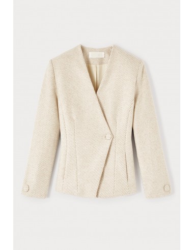 Blazer beige diagonale Vous souhaitez 